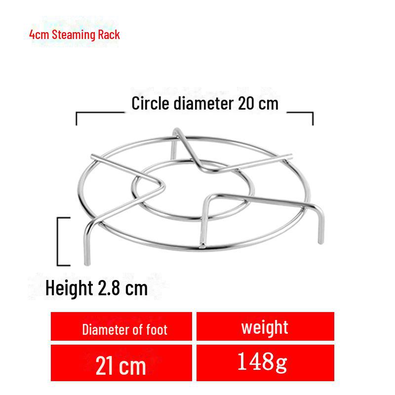 15-25cm Stainless Steel Non-Magnetic Steaming Rack for Vegetables