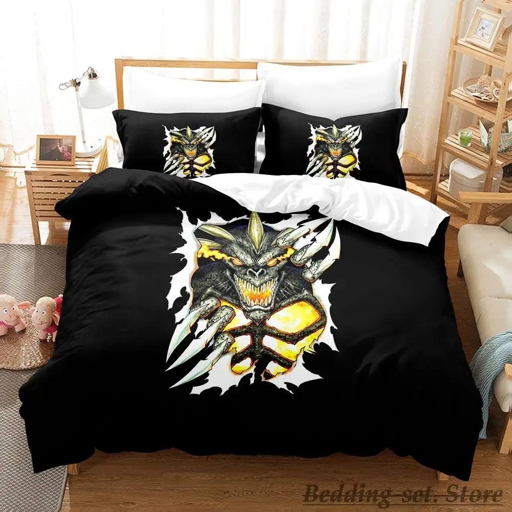 Comfortable Anime Print Bedding Set With Duvet Cover And Pillowcases Single Twin Full Queen King Sizes For All Ages
