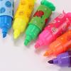 6 Stuks Kleurrijke Mini Markeerstift Snoep Pastel Markeerstift, Schattige Vlakschuin Punt Markeerpen, Feest Verjaardag Tekenen Poster Dagboek