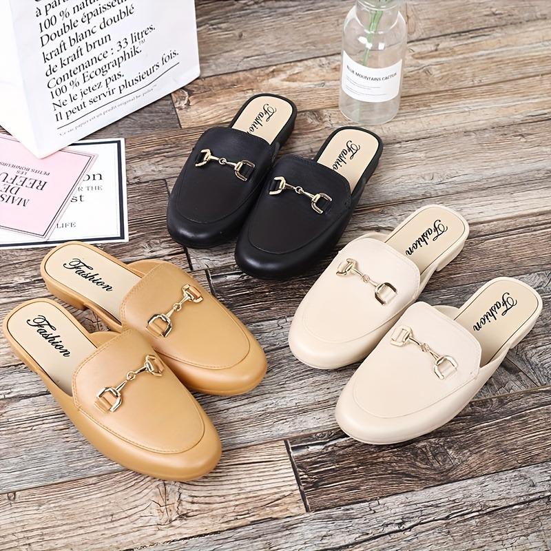 Outer Wear Casual Fashion Sandal Slipper Lazy Shoes Baotou Half Slippers Female