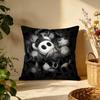 Stylish HHollow Knightes Cushion Cover Versatile DoubleSided Pillow Case Fit for Sofa Bed Car  Daily Decor
