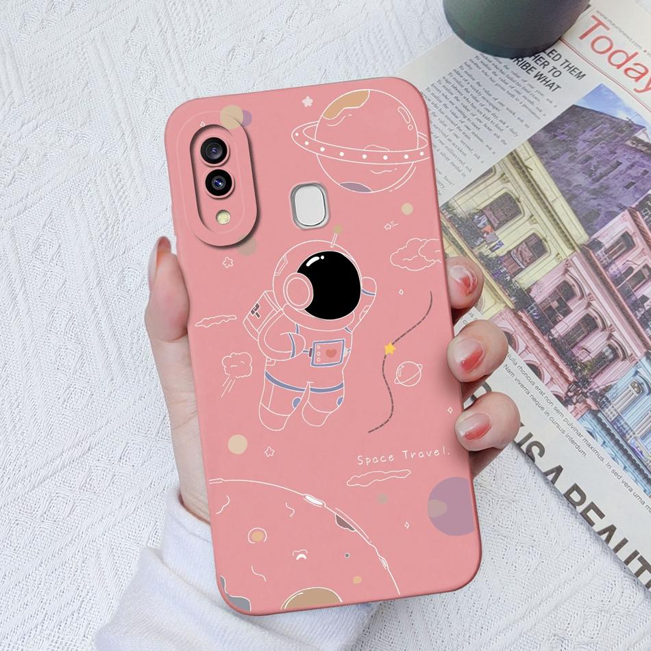 Case For Samsung Galaxy A30 A30S Artistic Style Soft Smooth Liquid Silicone Camera Protective Back Cover For Samsung A30S Funda