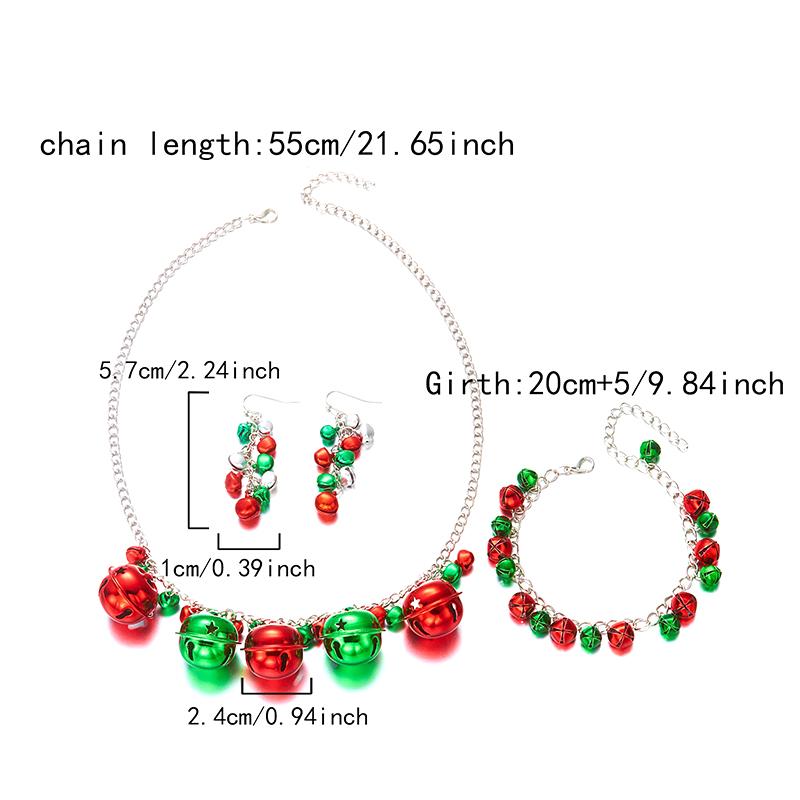 Christmas Bell Choker Necklace For Women Trendy Jingle Bell Xmas Pendant Clavicle Chain New Year Party Jewelry Gift