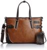 P.I.D. 2-Way Business Bag with Shoulder Strap and Pass Case, ONESTO PIC104, Camel