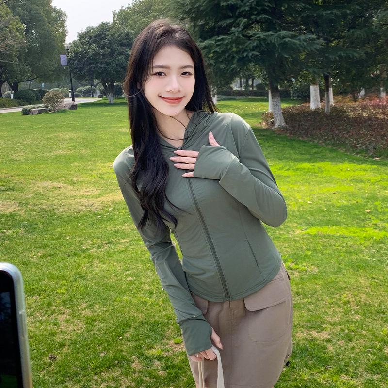 Ono Style Women's Slim Ice Silk UV Protection Jacket for Outdoor Travel
