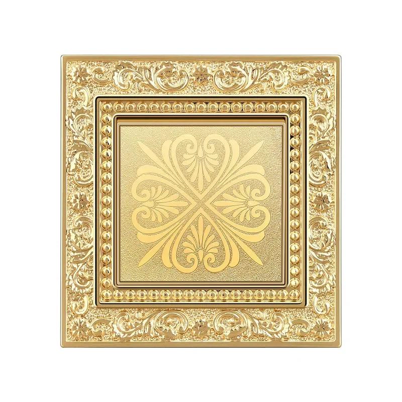 

Luxurious metal European vintage antique EU wall lamp switch socket panel brass metal villa home light switch 1/2/3 gang 2 way -&Other