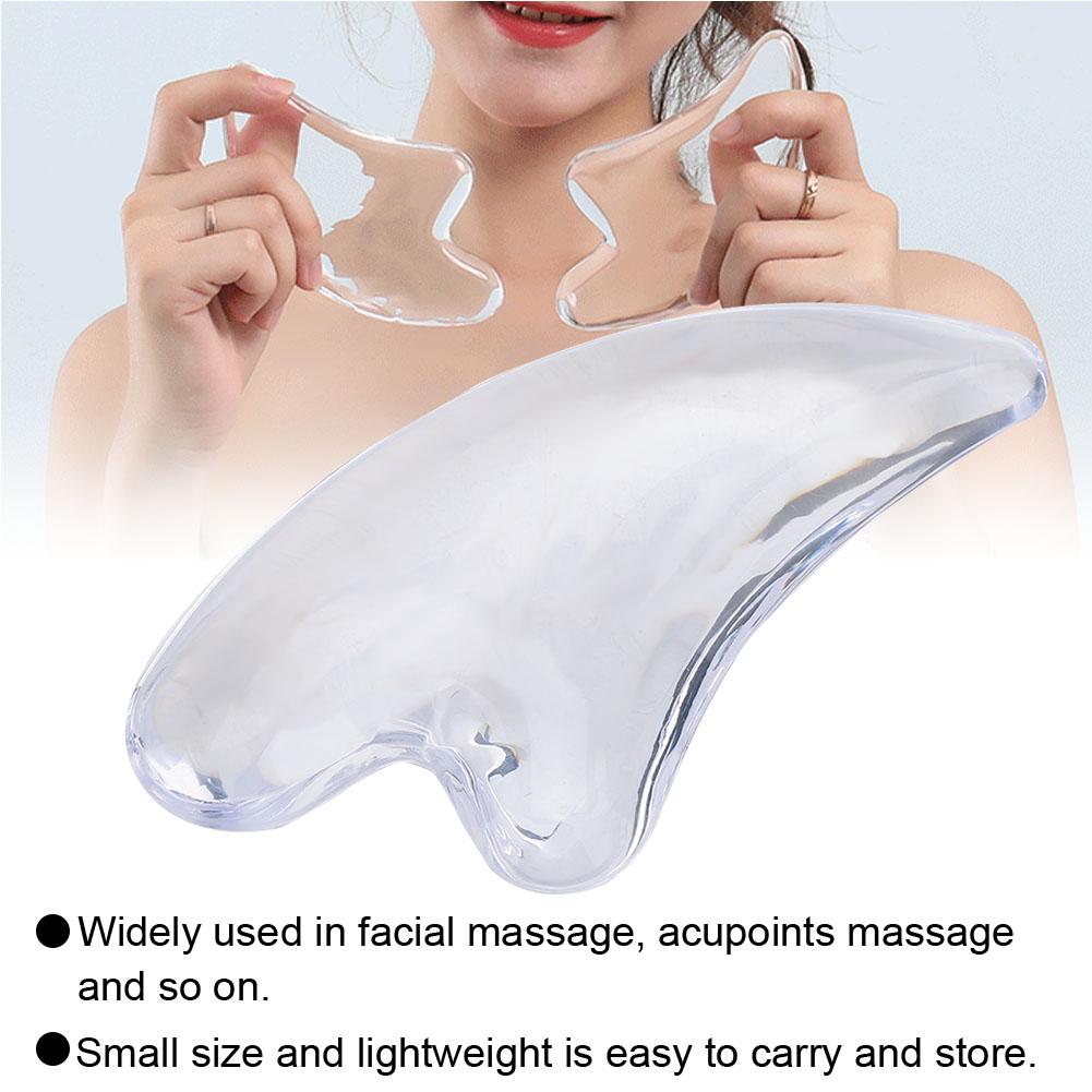 Natural Resin Scrapping Plate Thin Face Facial Meridian Detox Massage Scraping Plate