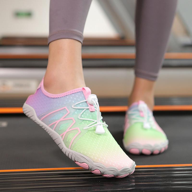 Herren Barfuß Flats Weite Handfläche Fahrschuhe Damen Orange Wasser Aqua Schwimmen Flussaufwärts Schuhe Yoga Fitness Schuhe Große Größe