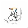 Fahrrad Statue Nordisches Design Abstrakte Fahrradskulptur Retro-Aussehen Metall Dekor für Wohnzimmer