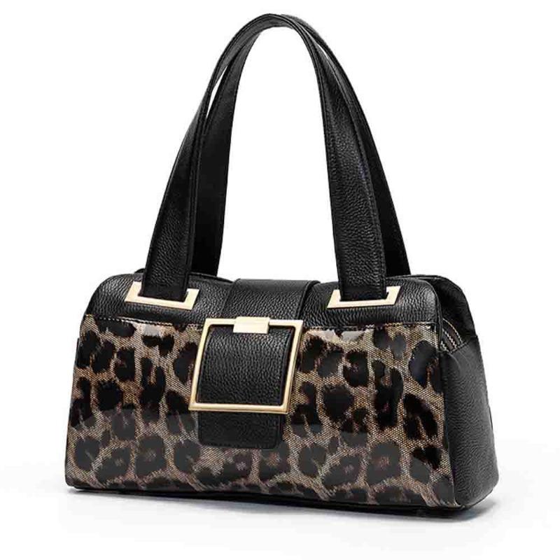 

Новый продукт оригинальная нишевая сумочка высококачественная женская сумка леопардовый принт вставка конский волос 31cm-14cm-16cm леопардовый