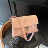 2025 new niche simple shoulder armpit bag women's retro hand messenger bag casual messenger small square bag