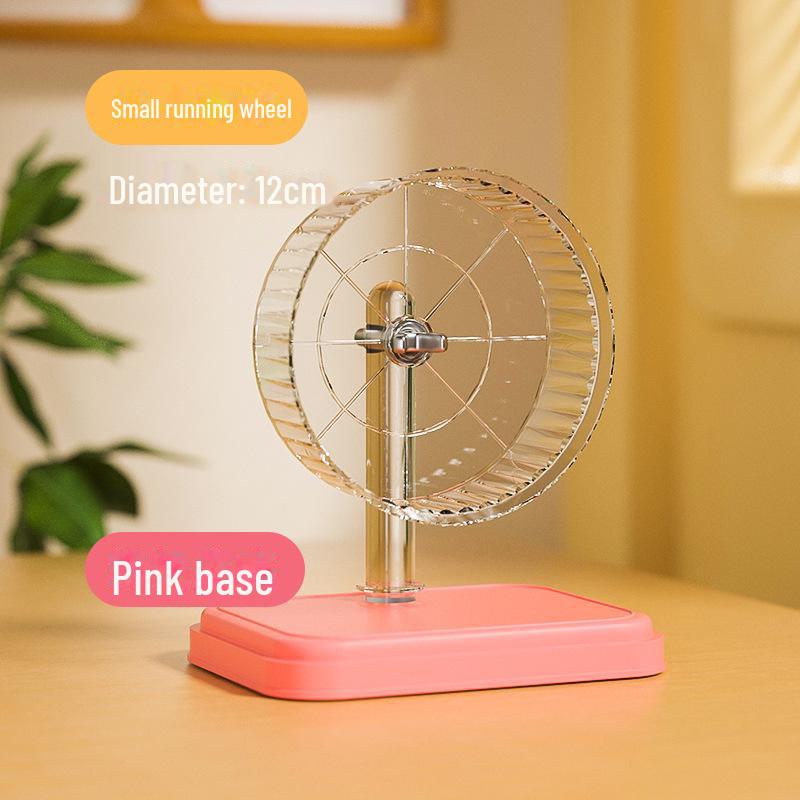 Очень большое бесшумное беговое колесо для хомяка со стойкой для установки в клетку