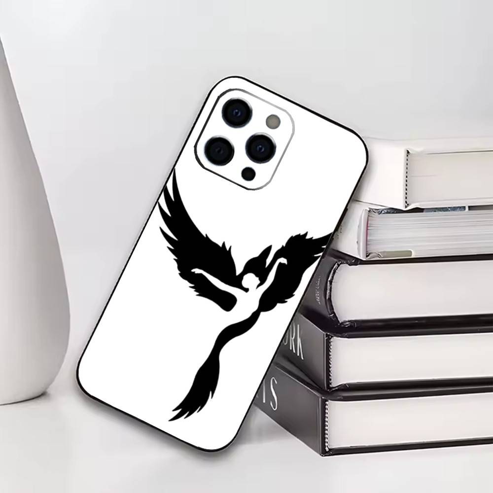 Luxury Black White Swan Phone Case For iPhone17,16,15,14,13,12,11 Plus,Pro Others Soft Black Cover