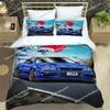G-GTR Racing R-Retro Bedding Set Printed Duvet Cover Comfortable Breathable Luxury Cotton Quilt Pillowcase Single KingQueen Size