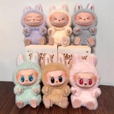 Car Plush Ornament  Anime Figure Bubu 2.0 Monster Vinyl Blind Box Series Heartbeat Macaron Doll  Kids Gift Birthday Toy  Air Outlet Ornament