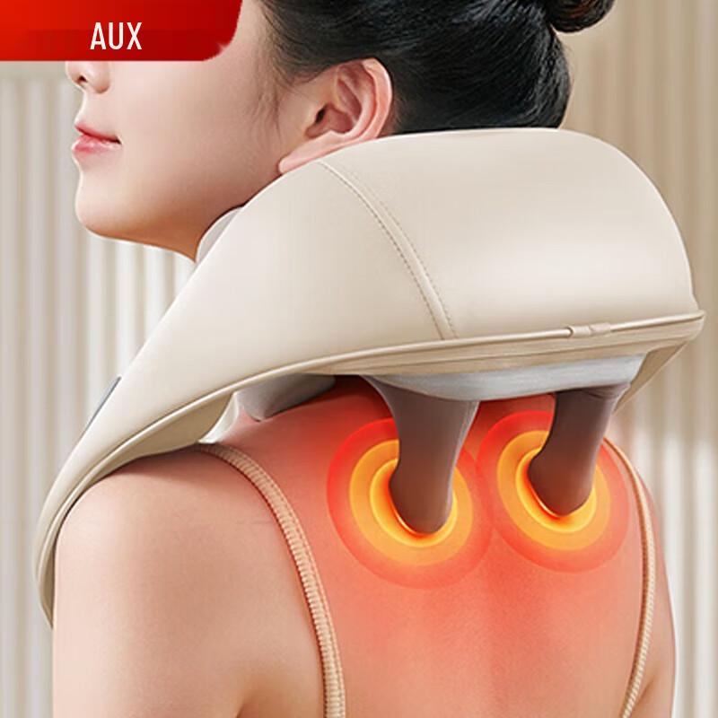AUX 12D Kneading Neck Massager with Heat