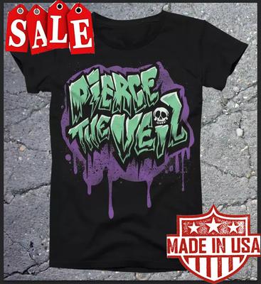 Vintage Pierce The Veil μπάντα Κρανίο Μαύρο Βαμβακερό S-5XL Ανδρικό T-shirt Unisex T-shirt