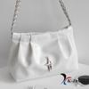 Shirring Chain Square Shoulder Bag (3 Colors)