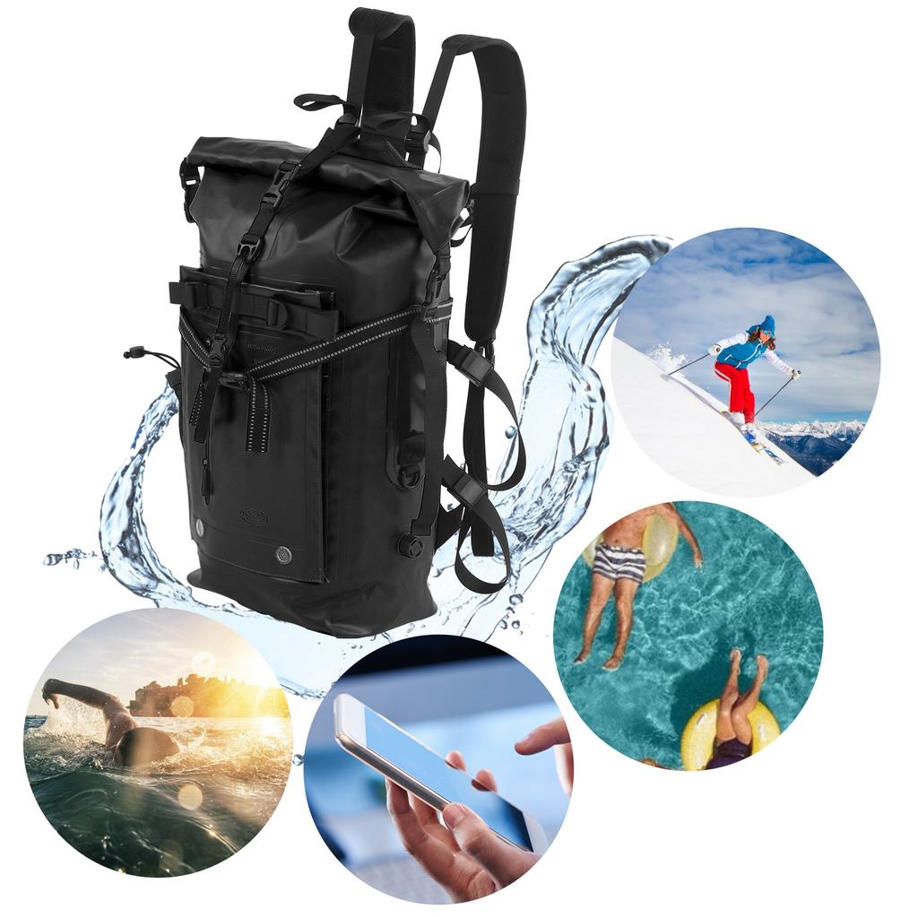 Diving Swimming Backpack Waterproof PVC Outdoor Flippers Storage Bag for Drifting