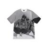 Stussy T-shirt Casual Larga a Maniche Corte con Stampa di Personaggi Collaborazione Gang Starr SS23 Stile Vintage Americano Unisex T-Shirt 3903844