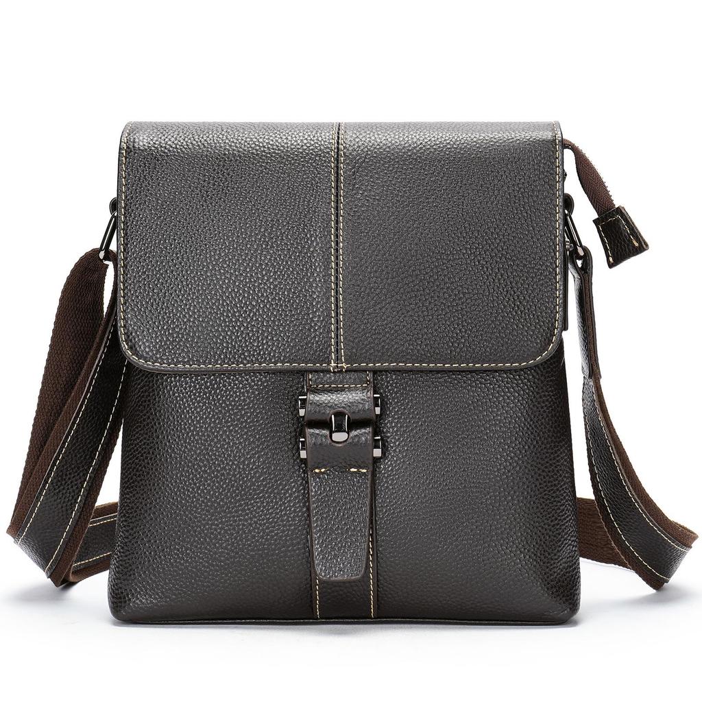 Malunt Men's Vintage Leather Crossbody Bag