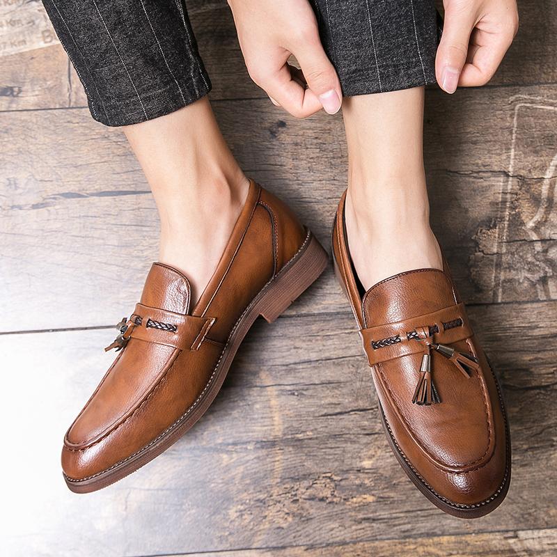 Fashion Hot Selling En's Loafers Europe America Soft Soles Comfortable Men's Formal Shoes Men's Genuine Leather Casual Shoes