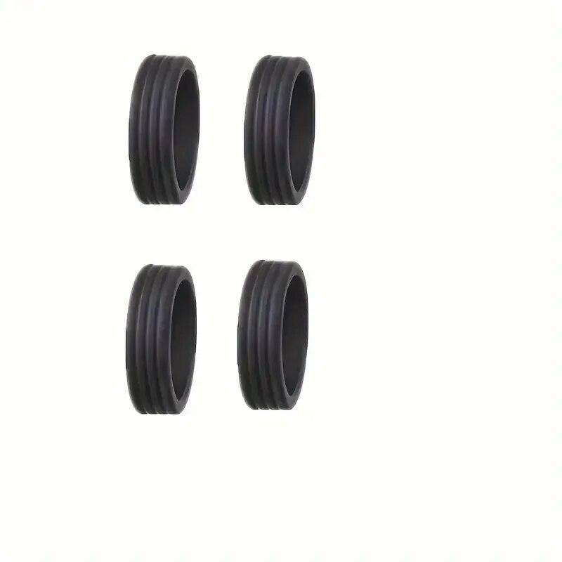 

4/8 шт., защита колес для багажа, силиконовые колеса, обувь на колесиках, дорожный чемодан, чехол с шумоподавлением, аксессуары для колёс 4pcs чёрный