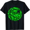 Basketball Shamrock Lucky Clover Irish St Patrick's Day Boys T-Shirt