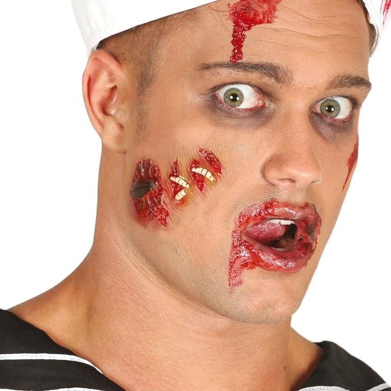 Sztuczna Blizna Rana Robaki Halloween Z Klejem
