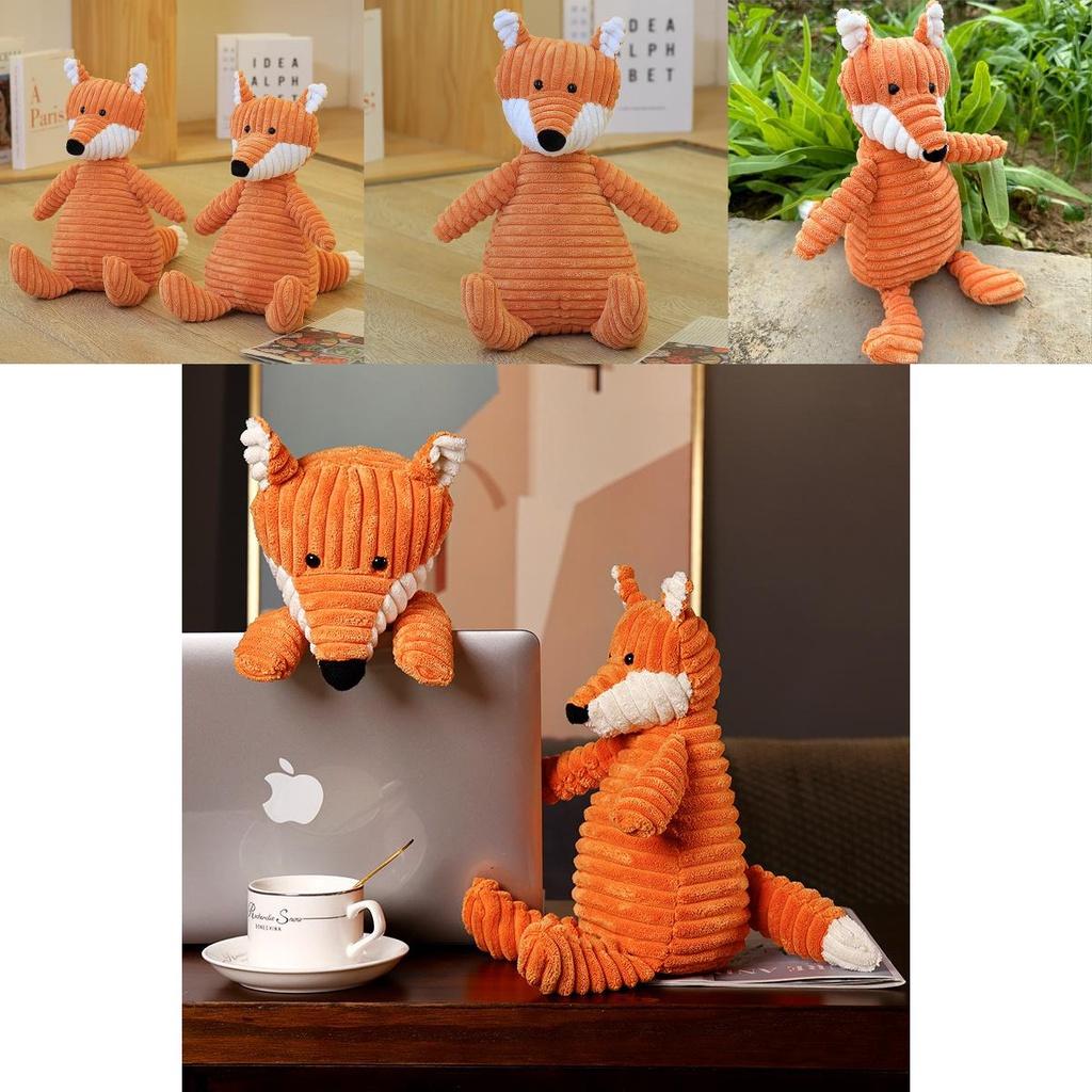 Cute Orange Fox Plush Toy For Girls Perfect Birthday Gift Soft And Huggable 15cm/33cm/42cm/65cm