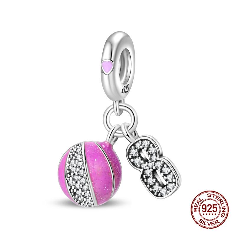 Original Charms Copper Summer Coconut Grove Holiday Charm Fits 3Mm Original Bracelet For Women Diy Jewelry Gifts New In