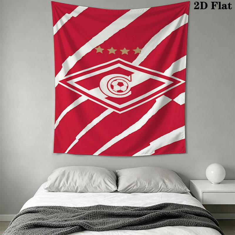 Spartak Moscow Gust Wall Hanging Printed Fabric Blanket Decorative Tapestries for Bedroom Living Room Home Decor