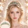 Baroque Style Princess Headband Gold Plated Bridal Tiara Fairy Rhinestone Headband  Pageant