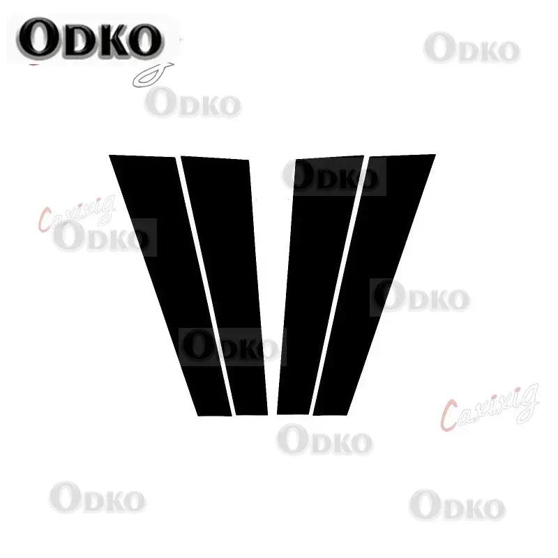 4ks Lesklá černá Lišta okenního sloupku dveří auta Dekorativní krycí lišta Pro Dodge Ram 1500 2500 3500 2009-2018 Samolepky na auto