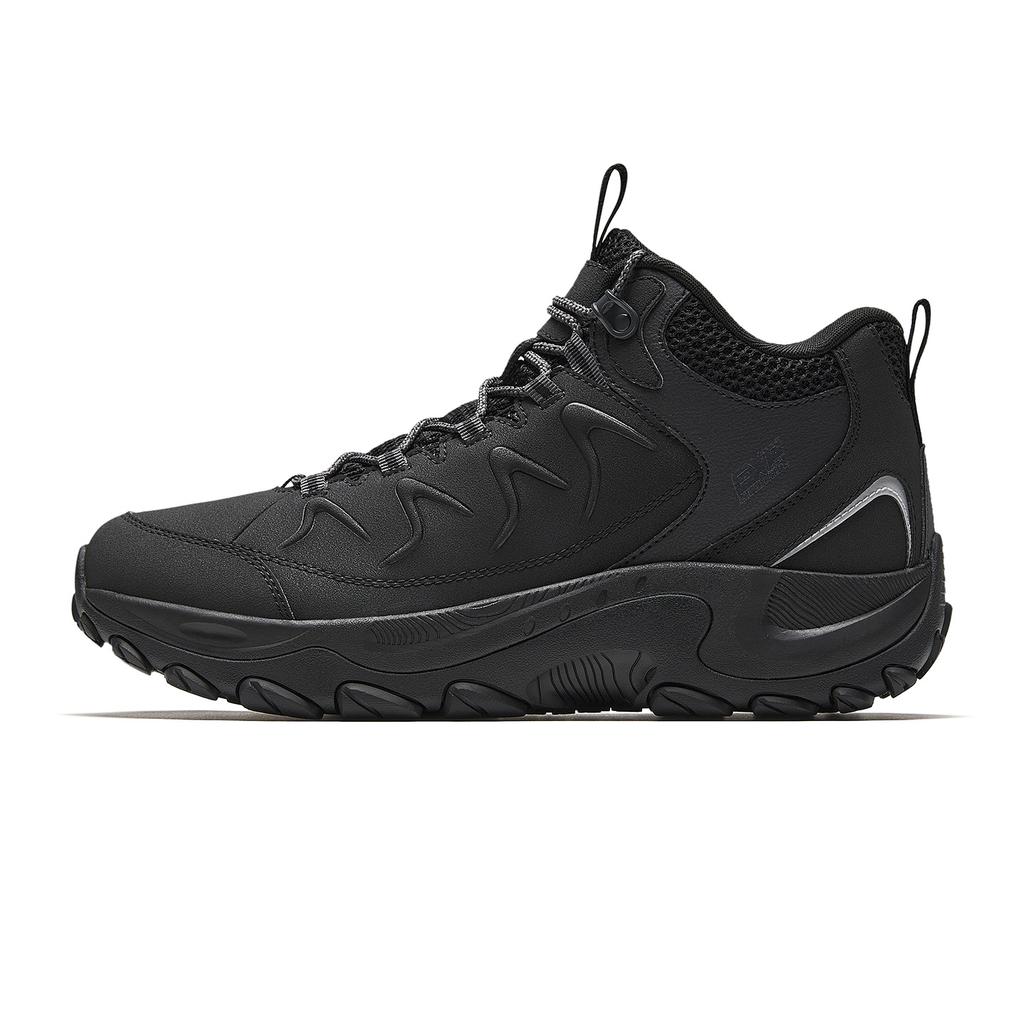 Anta Mountain Exploration Textile, Synthetic Leather Comfortable Low top Outdoor Shoes Men's Black Gray 912616670-4