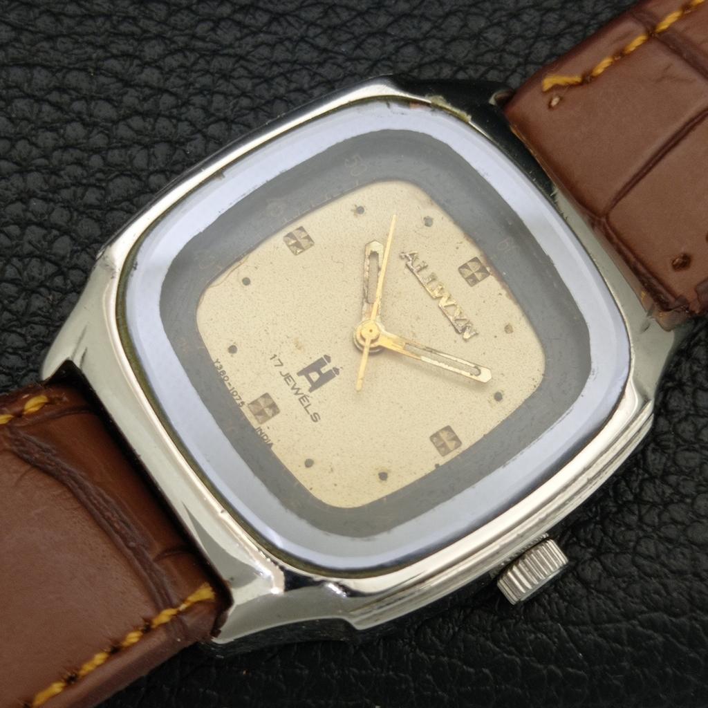 ALLWYN 6300A HAND-WINDING VINTAGE INDIA MENS ORIGINAL DIAL WATCH a706085-1