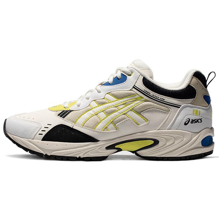 Asics Gel-100 Sport Color Block Low Top Running Shoes Unisex Sneakers Off-White Yellow 1203A171-105