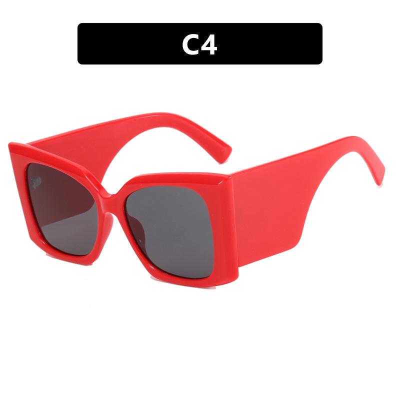 New Fashion Retro Large Frame Butterfly Cat Eye Sunglasses Ins Style Versatile Sunglasses Women's High Sense Lentes  Mujer