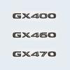 3D Chrome Glossy Black ABS Letters Number GX400 GX460 GX470 Emblem For Lexus Car Trunk Logo Badge Sticker