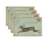 Christmas Linen Table Mats: Festive Print, Stain-Proof & Heat-Resistant