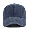 Washable Denim Baseball Cap New Summer Solid Color Cotton Cap Women Ponytail Hats Men Baseball Cap Outdoor Visor Casual Cap
