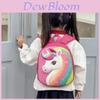 Cartoon Unicorn Eva Kids School Backpack With Glitter Hard Shell For Preschoolers
