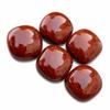AAA+ Red Jasper Square Cushion Cabochon, Flat Back Calibrated Loose Gemstone for Jewelry Making