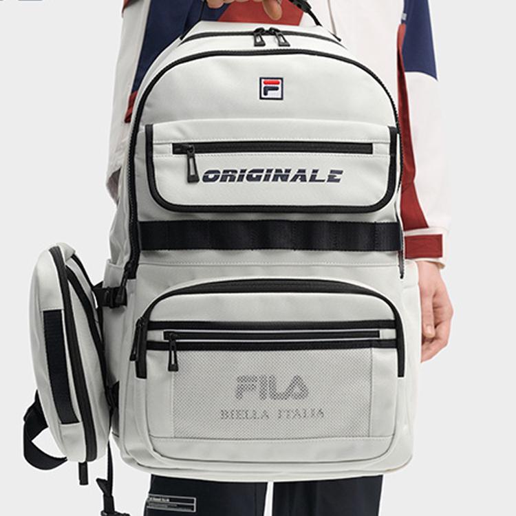 New FILA Fabric Backpack Extra Small Men's Morning Dew Gray F13M439107FGY