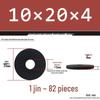 Thickened Black Flat Washer: Enhanced Round Metal Spacer for Home Use