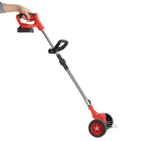 24V 2000mAh Batterijvoeding Oplaadbare Telescopische Stang D-Vormige Handgreep Grastrimmer Snoerloos Elektrisch Onkruid Gazon Eter Kantensnijder