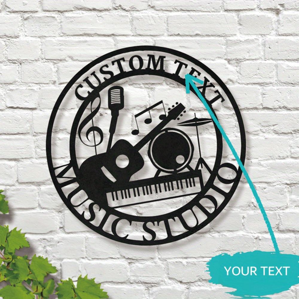 Metal Wall Art Gym Decor Fitness Plaque Home Gym Studio Rustic Design Workout Gift Easy Install