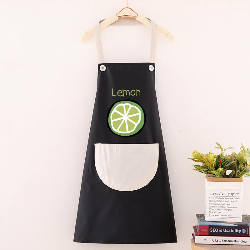 

Waterproof And Oil Resistant Apron Approximately 71 * 67cm Kitchen Apron Apron Set Pvc For Cooking Baking Grilling чёрный