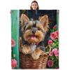 West Highland Terrier Terrier Fleece Blanket Cute Westies Dog Throw Blanket Super Soft Warm Flannel Blanket for Couch Bed Decor