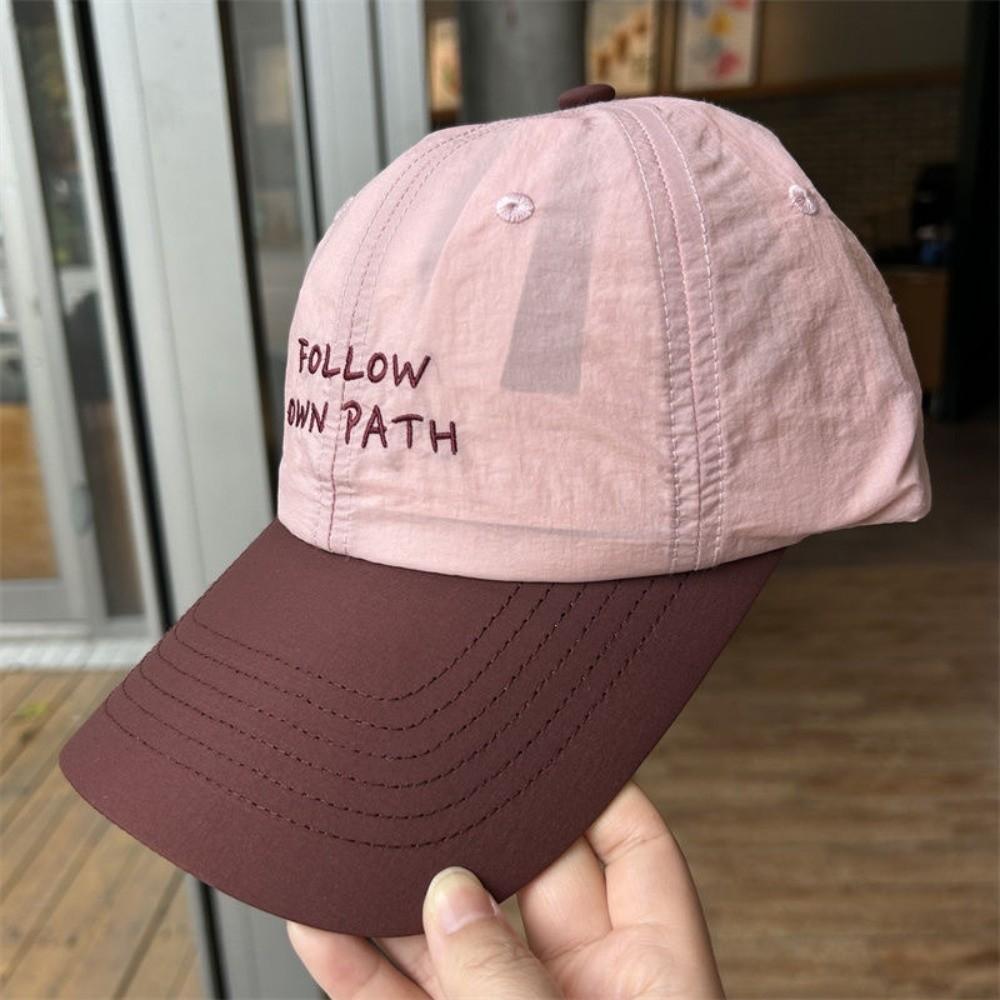 Unisex Lightweight Baseball Cap Embroidered Adjustable Sun Hat Sun Protection Sunscreen Cap